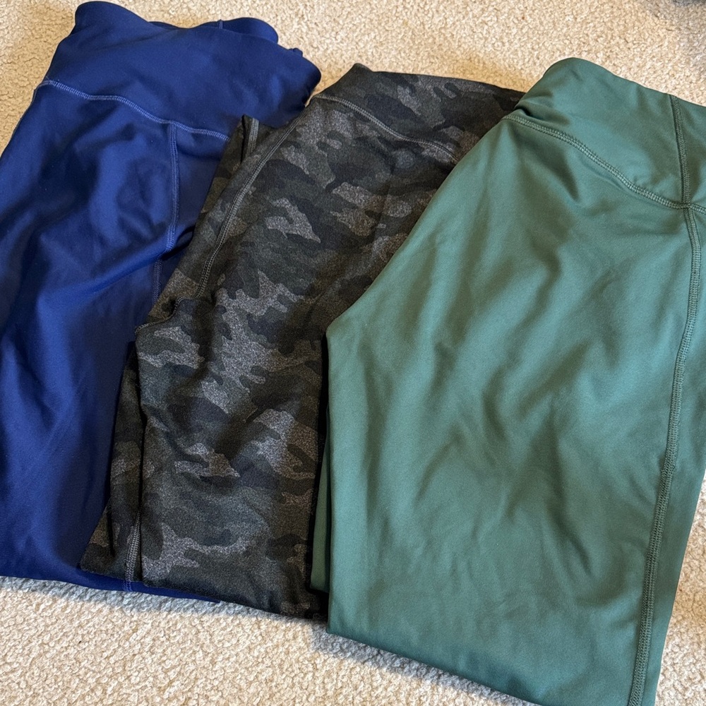 Fabletics Trio of Athletic Leggings